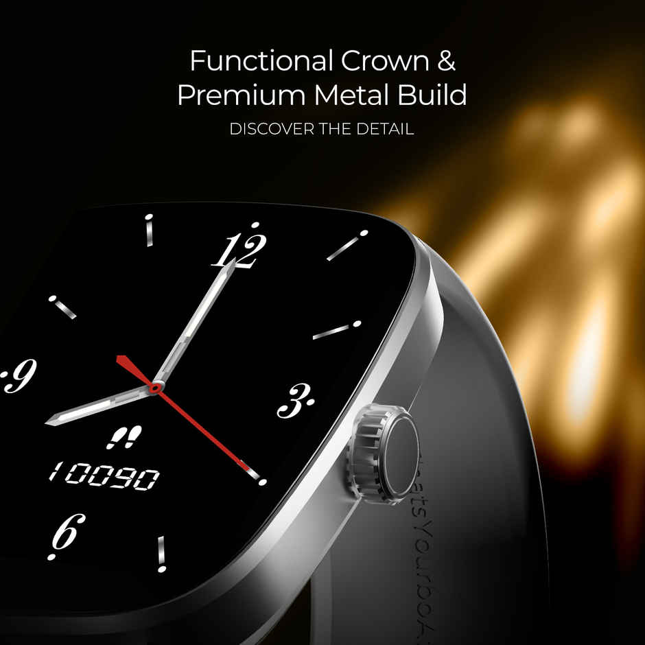 boAt Ultima Regal Smartwatch | 2.01" AMOLED Display | BT Calling | Functional Crown - Cool Grey