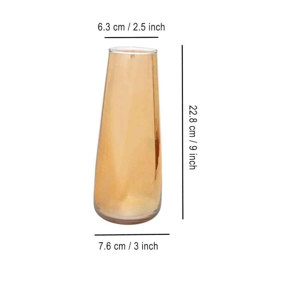 Tied Ribbons Decorative Glass Vase Without Flowers