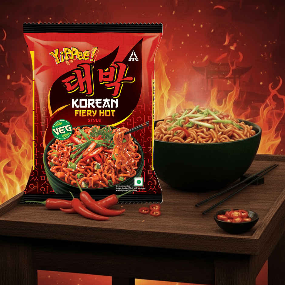 Yippee Korean Fiery Hot Noodles