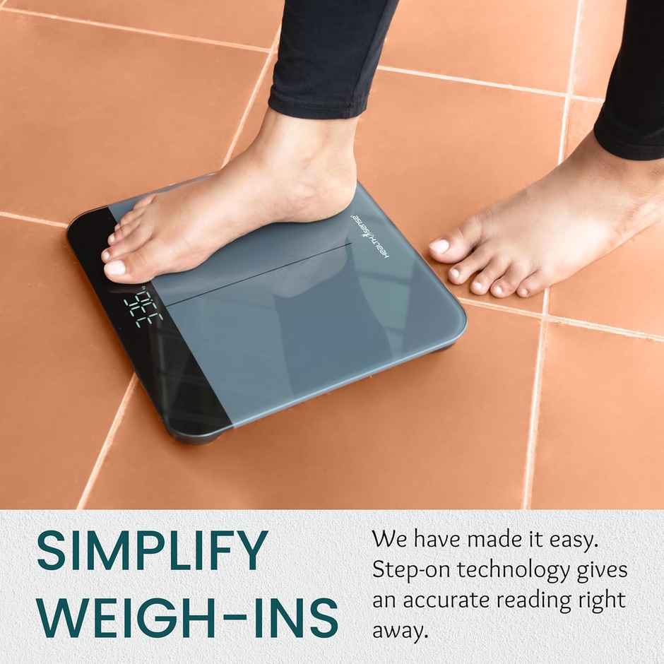 Healthsense Weight Machine For Body Weight, Error Indicator, 1 Year Warranty Dura-Glass Ps 120
