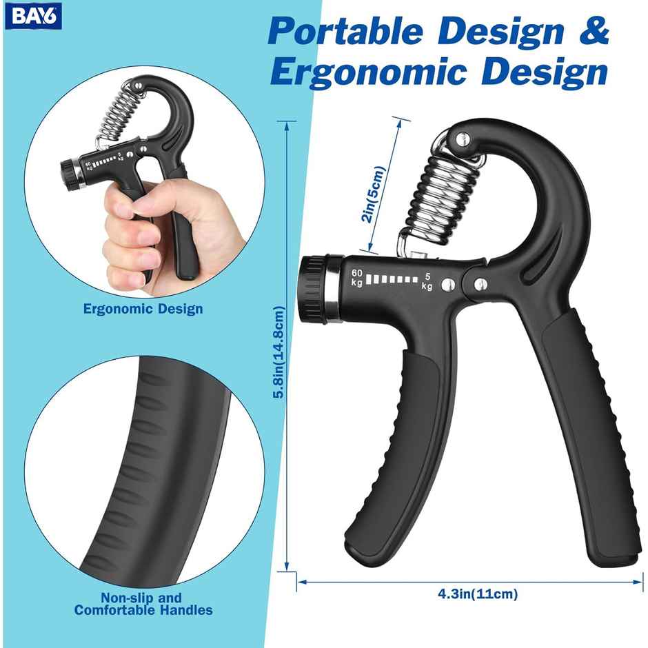 BAY6 Adjustable Hand Grip (5kg - 60kg)