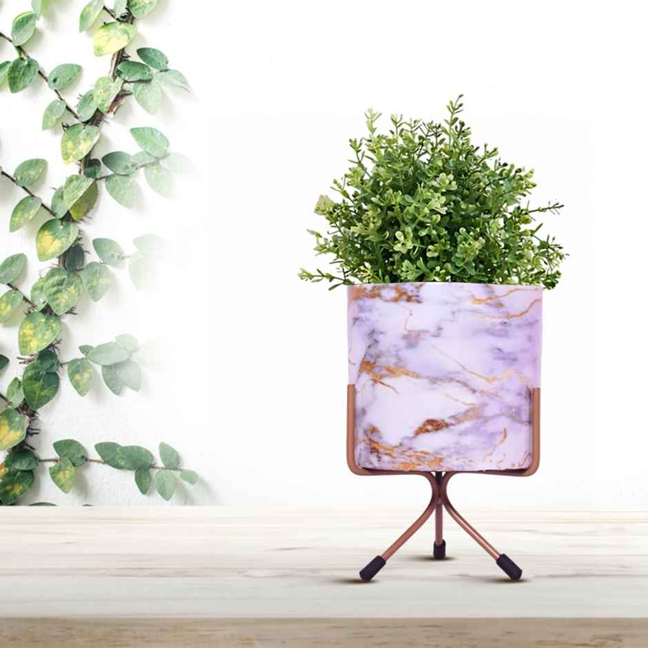 Cinagro Metal Flower Vase Planter Pot - Mandala Mirage White| Suitable for Home Decor & Garden