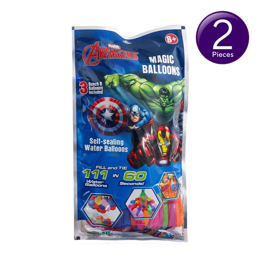 Avenger Holi Magic Self Sealing Balloons | 3 set x 37 pcs | Star Toys Combo