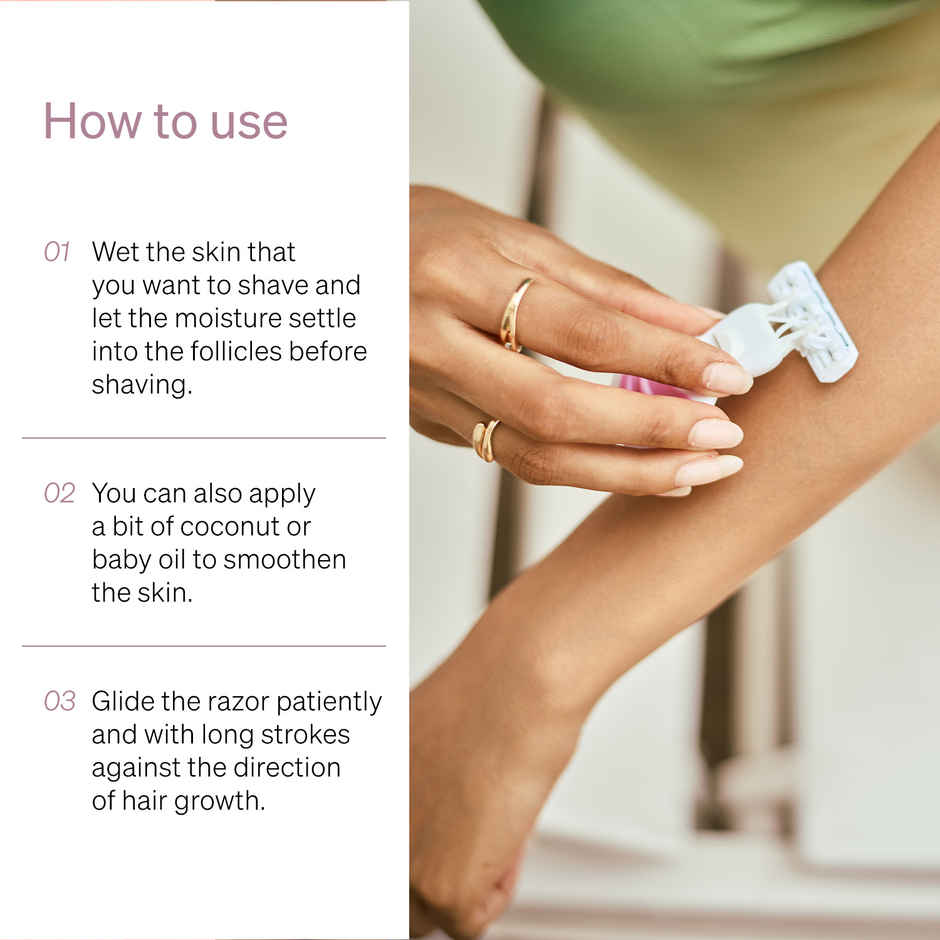 Namyaa Ultra Sensitive Mini Body Razor With 5 Blades