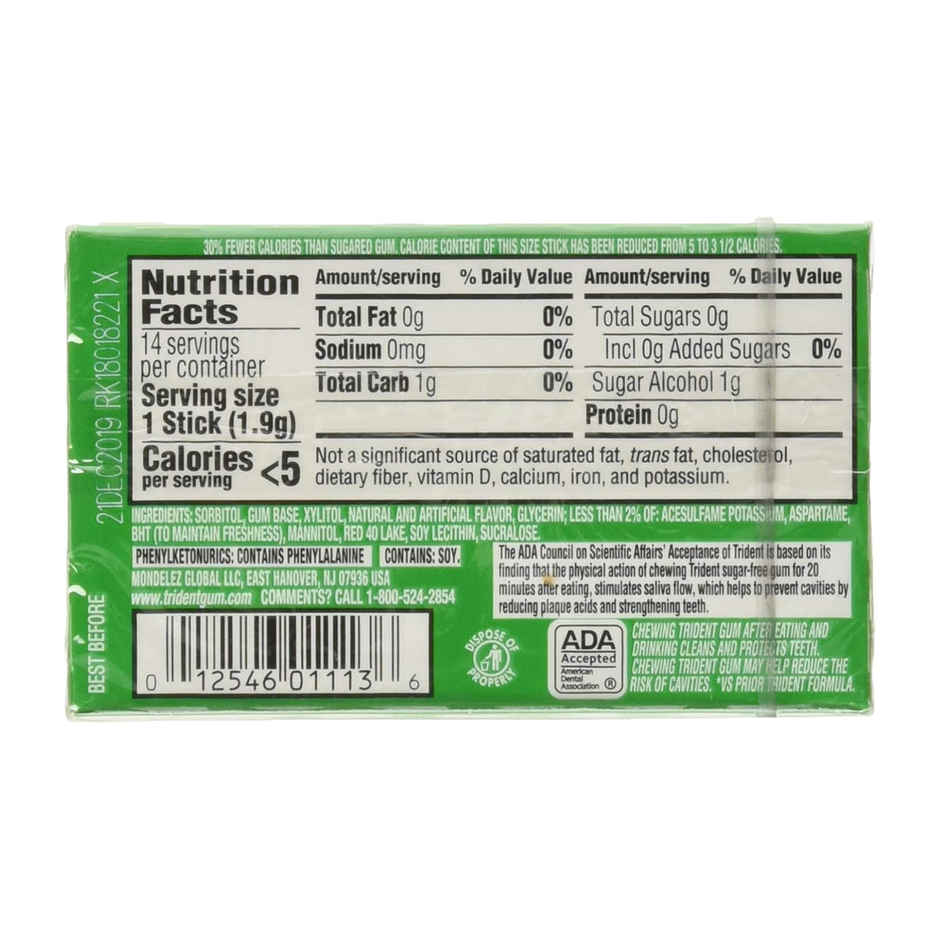 Trident Sugar Free Chewing Gum Watermelon Twist