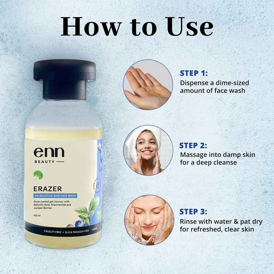 Enn Beauty Acne Control Face Wash | Gel Cleanser | 2% Salicylic Acid