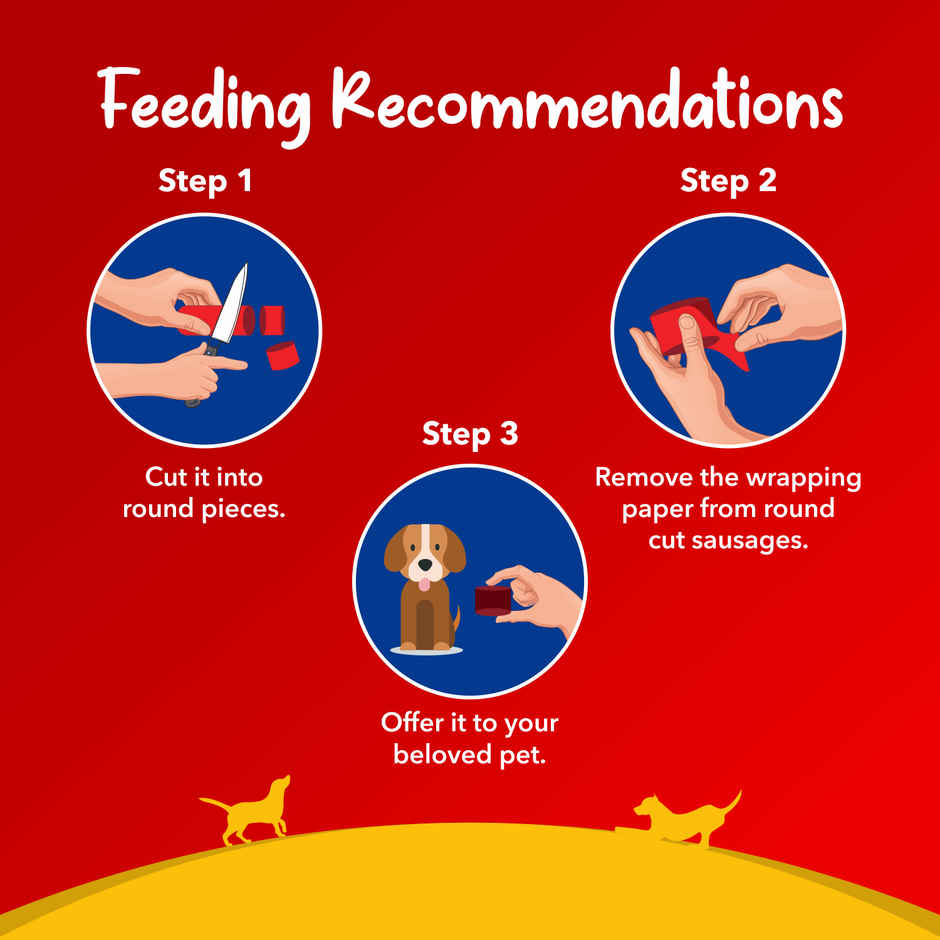 Drools 100% Real Chicken Sausage Dog Treat - Pack of 6