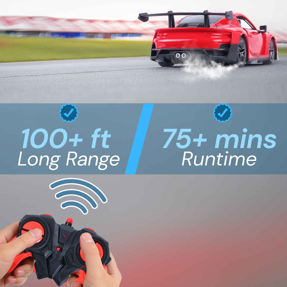 Frendo RC Door Opening Car | 1200mAh | 100+ft Range | Drift | Por Red