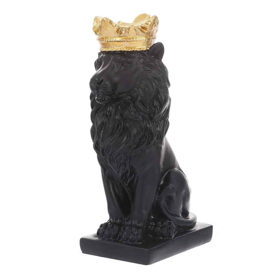 TIED RIBBONS Lion King Showpiece | Black - 7 in x 3.5 in
