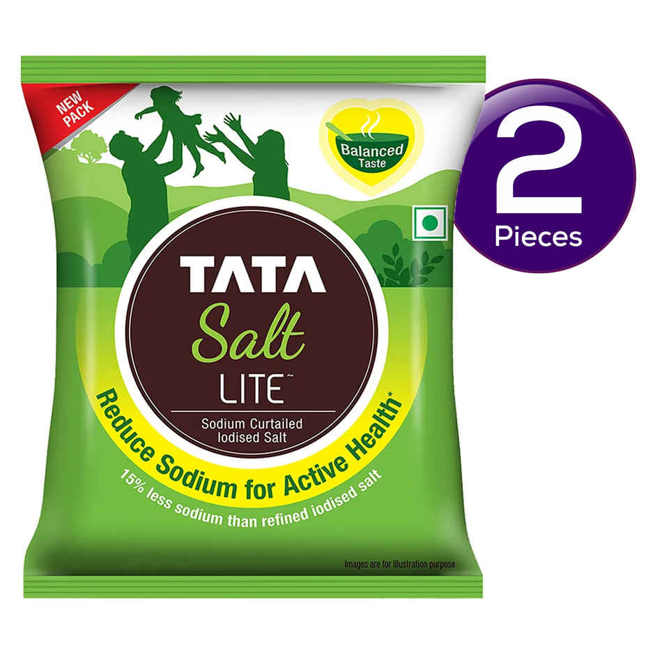 Tata Salt Lite | 15% Low Sodium Iodized Salt Combo