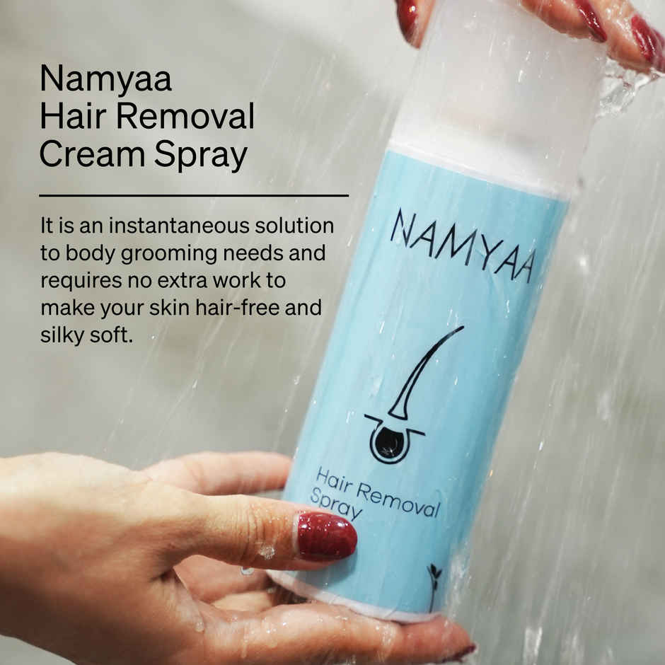 Namyaa Hair Removal Cream Spray|Painless Body Hair Removal For Underarm & Bikini Line | Pack Of 1