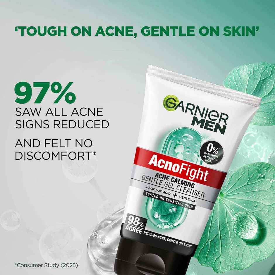 Garnier Men Acno Fight Gentle Gel Cleanser Facewash