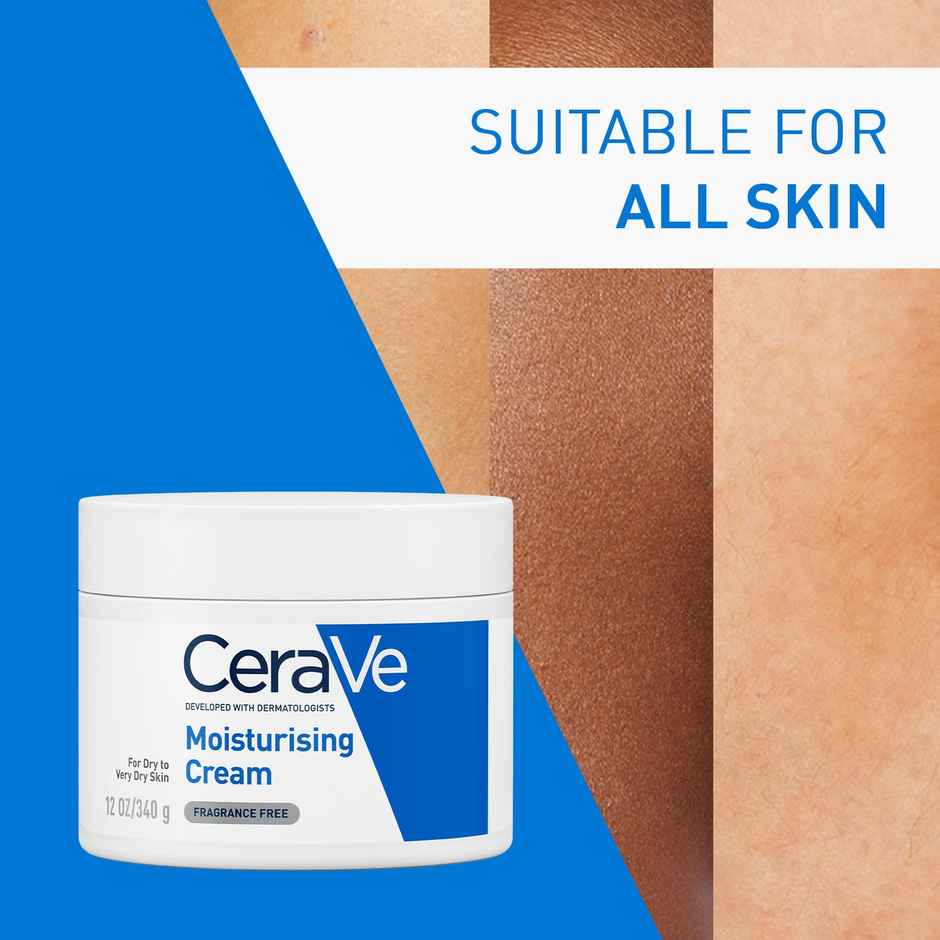 CeraVe Moisturizer For Dry Skin, Barrier Repair Cream With Ceramides, Dermatologist Recommended