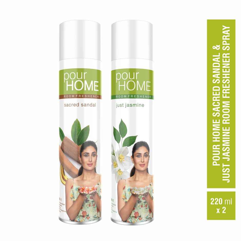 Pour Home Sacred Sandal & Just Jasmine Room Freshener Spray