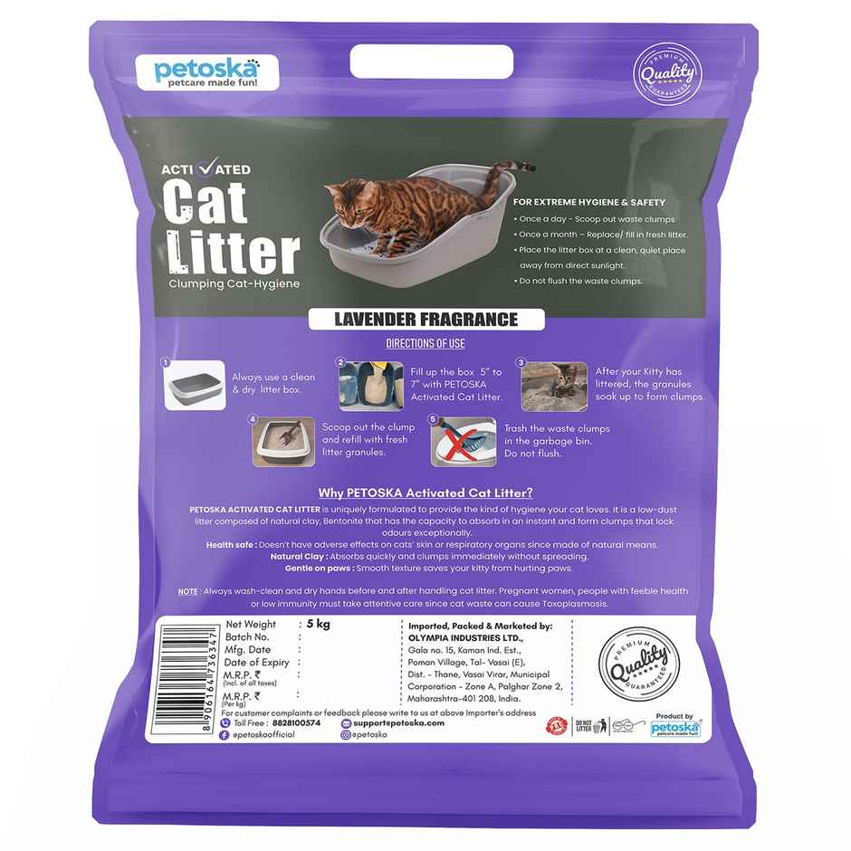 Petoska Bentonite Cat Litter | Lavender Fragrance