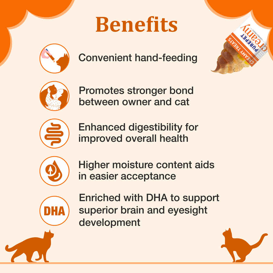 Purepet Real Chicken Creamy Lickable Cat Treats