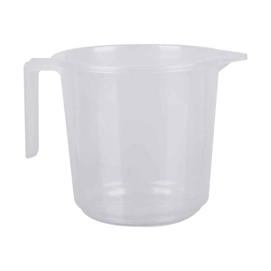 Kuber Industries Plastic Bathroom Mug|Bath Mug | 1500 ml | Pack of 2 | Transparent
