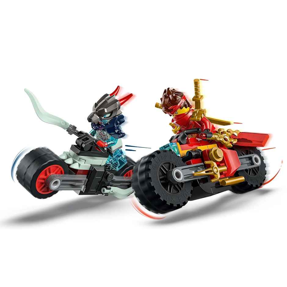 Lego Ninjago Kai's Motorcycle Speed Race Playset With 2 Ninja Bike Toys - 71838