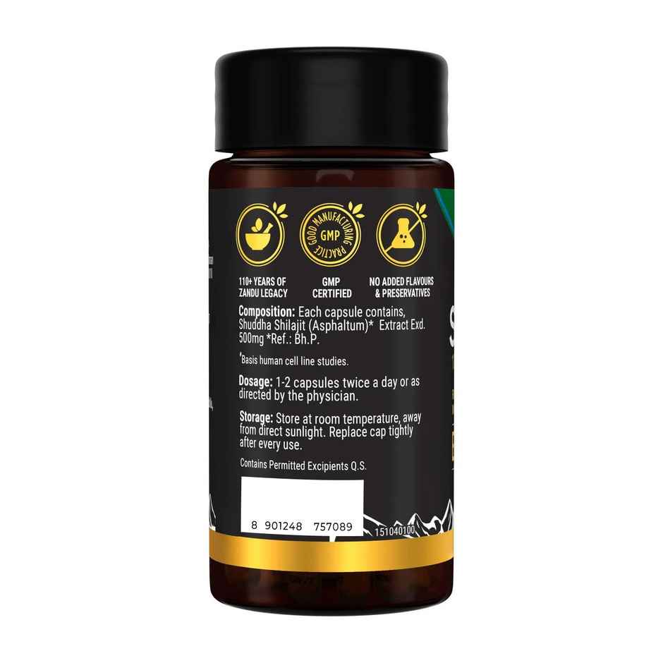 Zandu Shilajit Pure Herbs Himalayan Shilajit, Boosts Immunity, Strength and Stamina