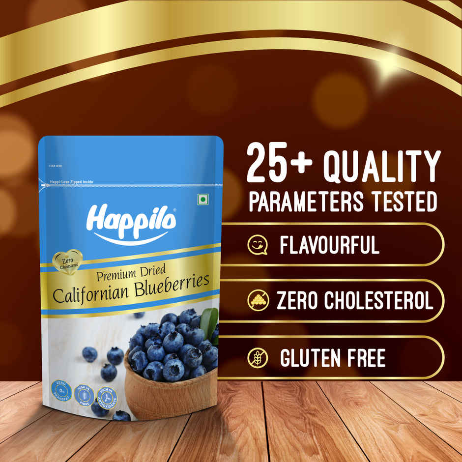 Happilo Premium Dried California Blueberries|Rich in antioxidants|Dry Fruits