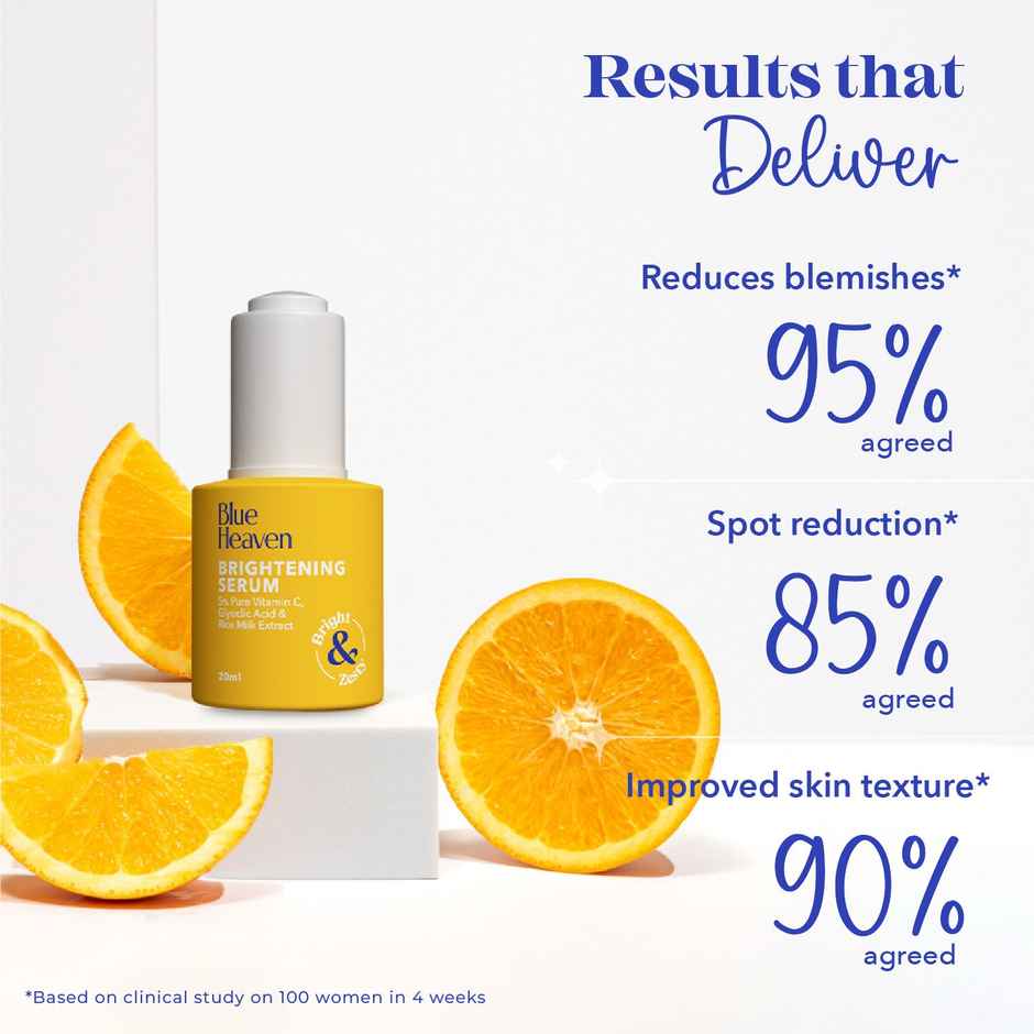 Blue Heaven Brightening 5% Vitamin C Face Serum for Brightening & Glowing Skin