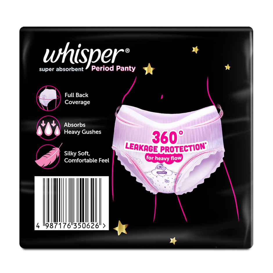 Whisper Super Absorbent Period Panty | M-L