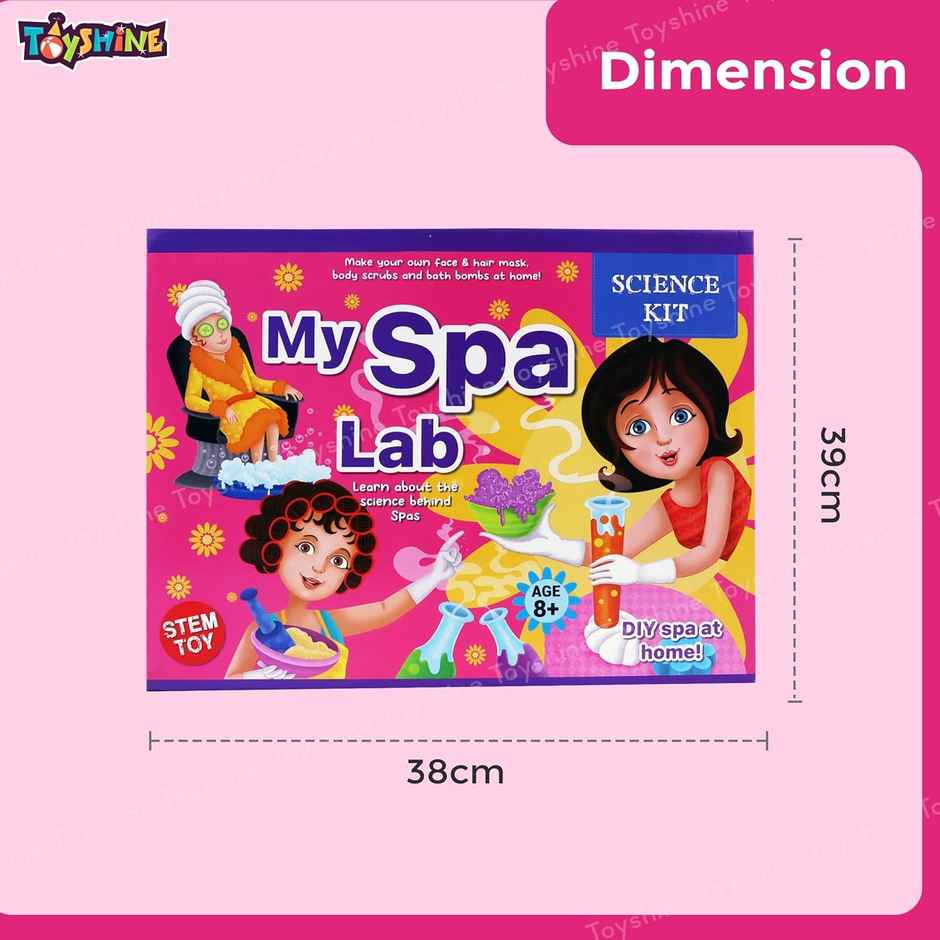 Toyshine My Spa Lab Diy Kit For Bath Bombs | Salts | Masks | Stem Fun For Kids | 6+ Years Old