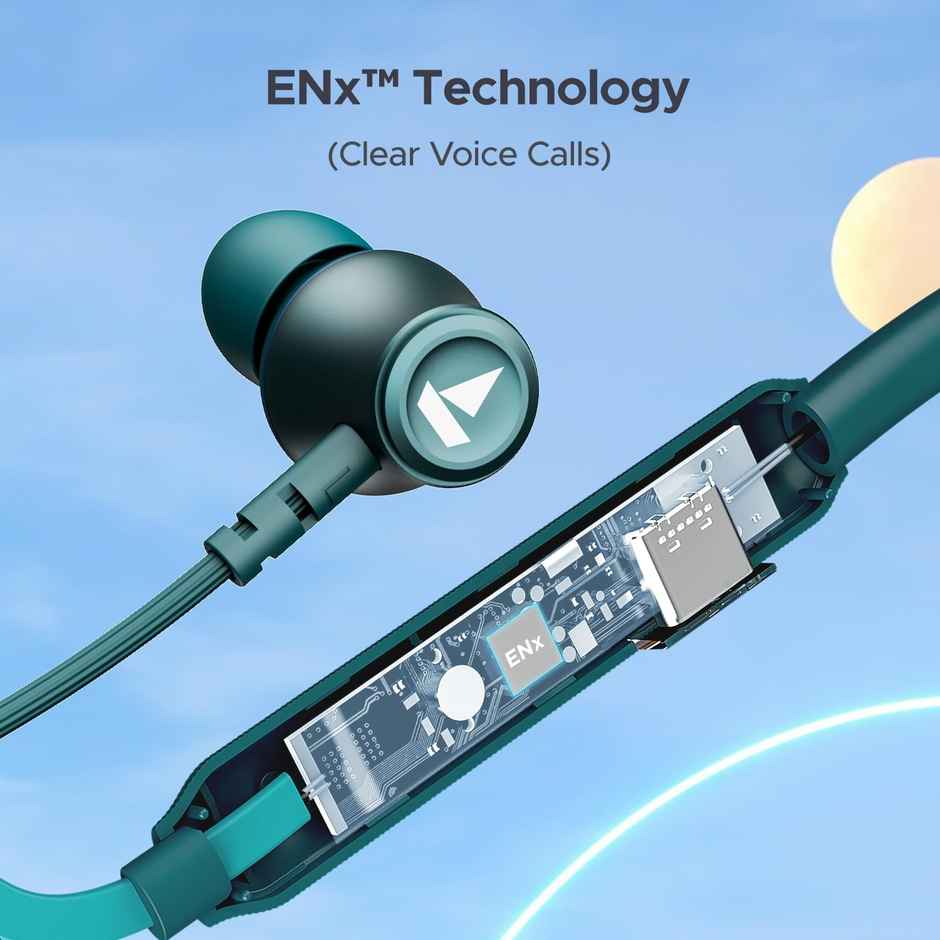 boAt Rockerz 245 pro Bluetooth in Ear Neckband with Beast Mode(Super Low Latency) (Teal Green)