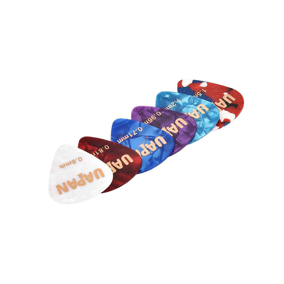 UAPAN Guitar Plectrums Pick 6 Pieces Multi Color with Holder