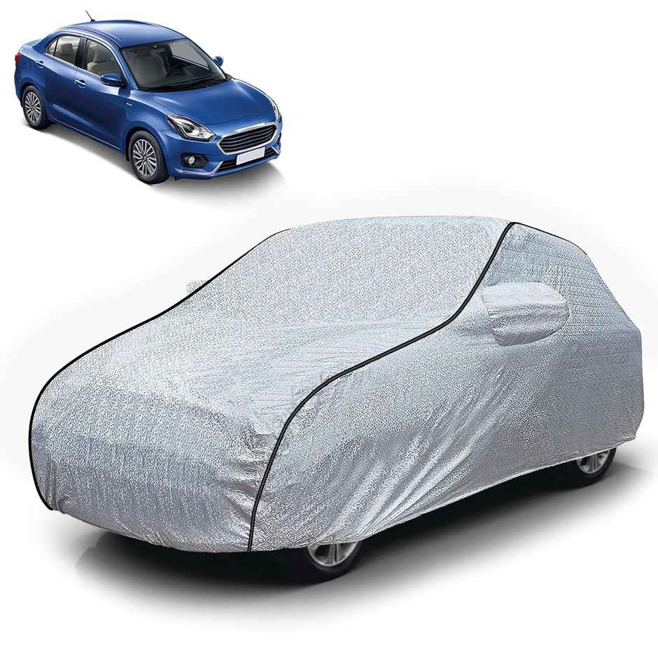 Autofy Silvertech Car Cover For Maruti Suzuki Swift Dzire | Year 2017 Onwards - Flock Layer Inside