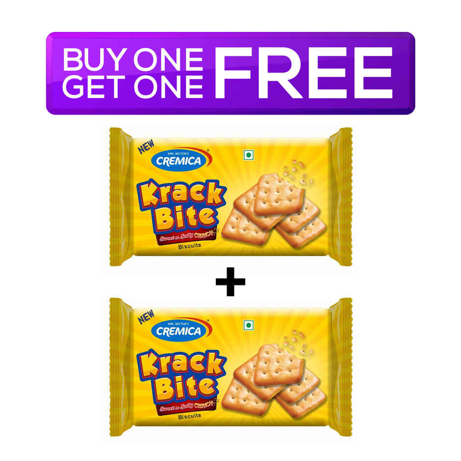 Cremica Krack Bite Sweet and Salty Plain Crackers | Trans Fat-free Combo