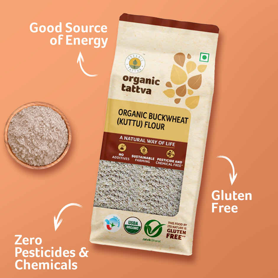 Organic Tattva Buckwheat | Kuttu Flour