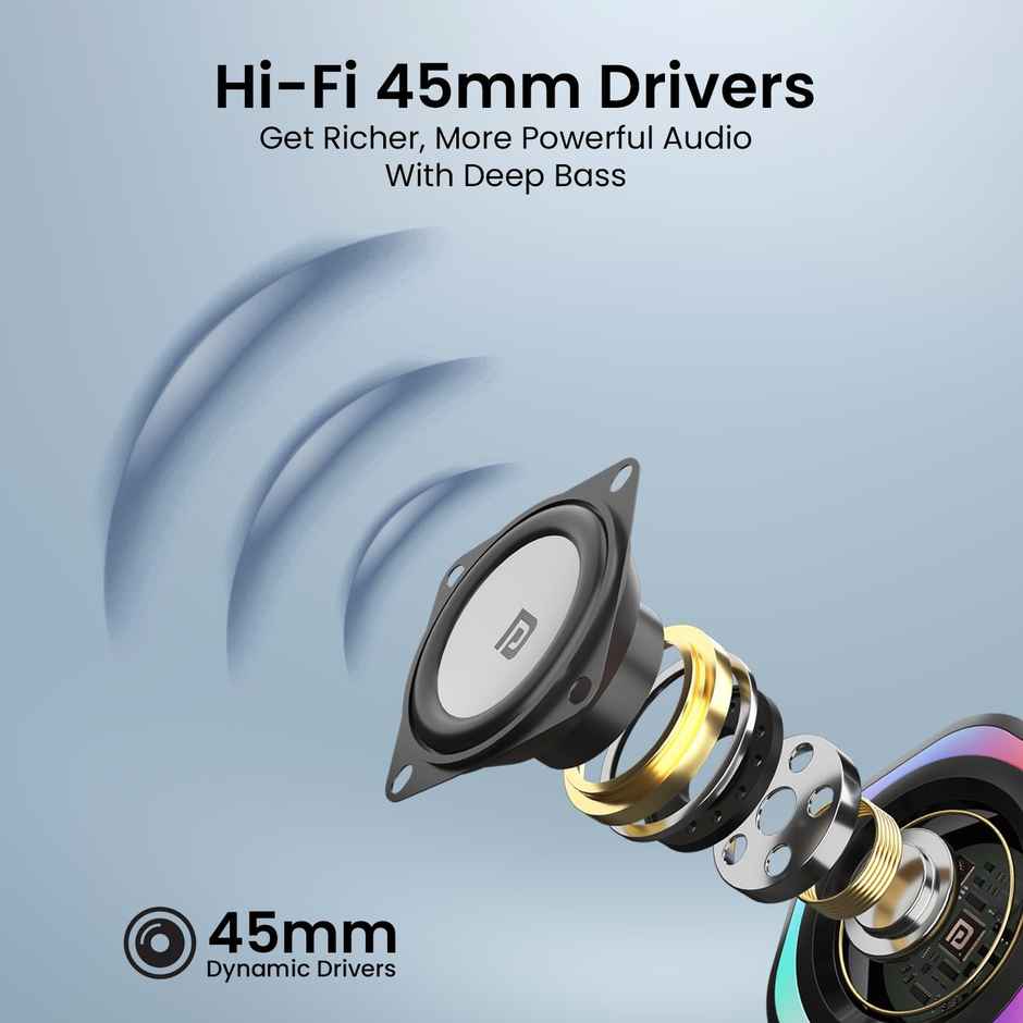 Portronics Intune 4 6W Portable USB Powered Wired Speaker With Volume Control, 3.5mm AUX In(Black)