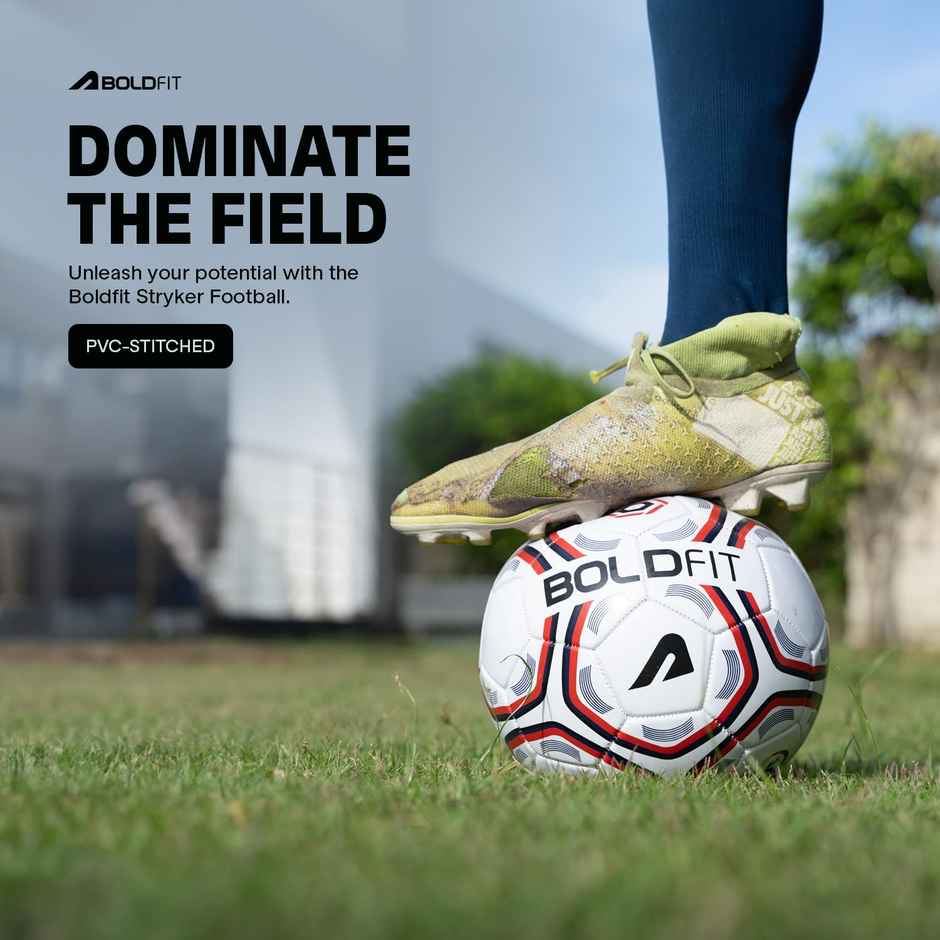Boldfit Football Professional Match Training Pvc Stitched With Pin - Size 5