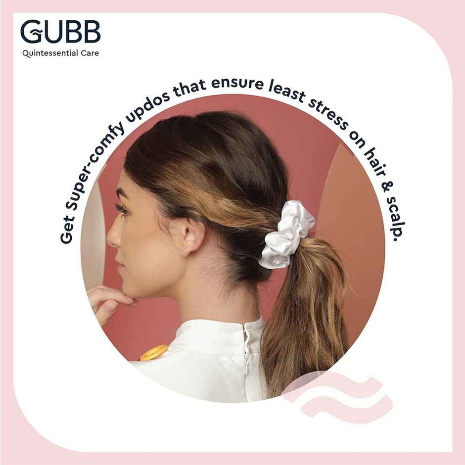 GUBB Satin Scrunchie | Golden Beige