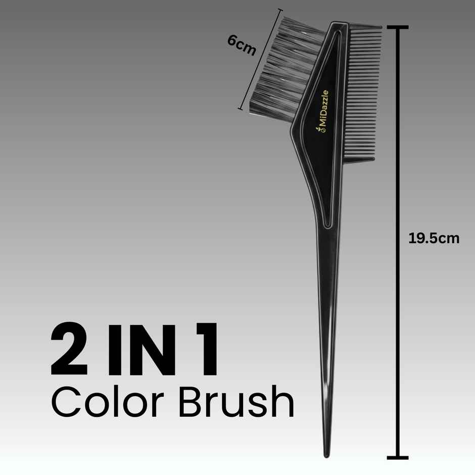 Midazzle Professional Use Hair Coloring Dyeing Kit Brush With Bowl