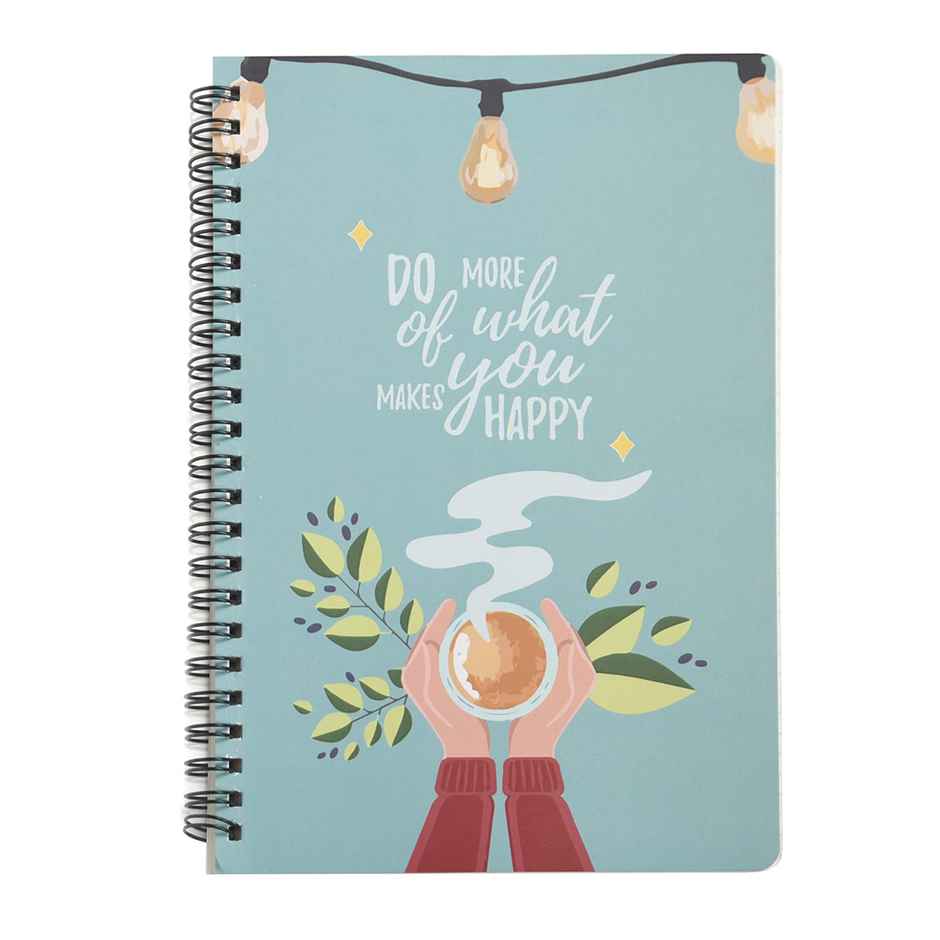 Papboo Dot Grid Spiral Wiro Notebook , 120 Pages, 90 Gsm - Do More