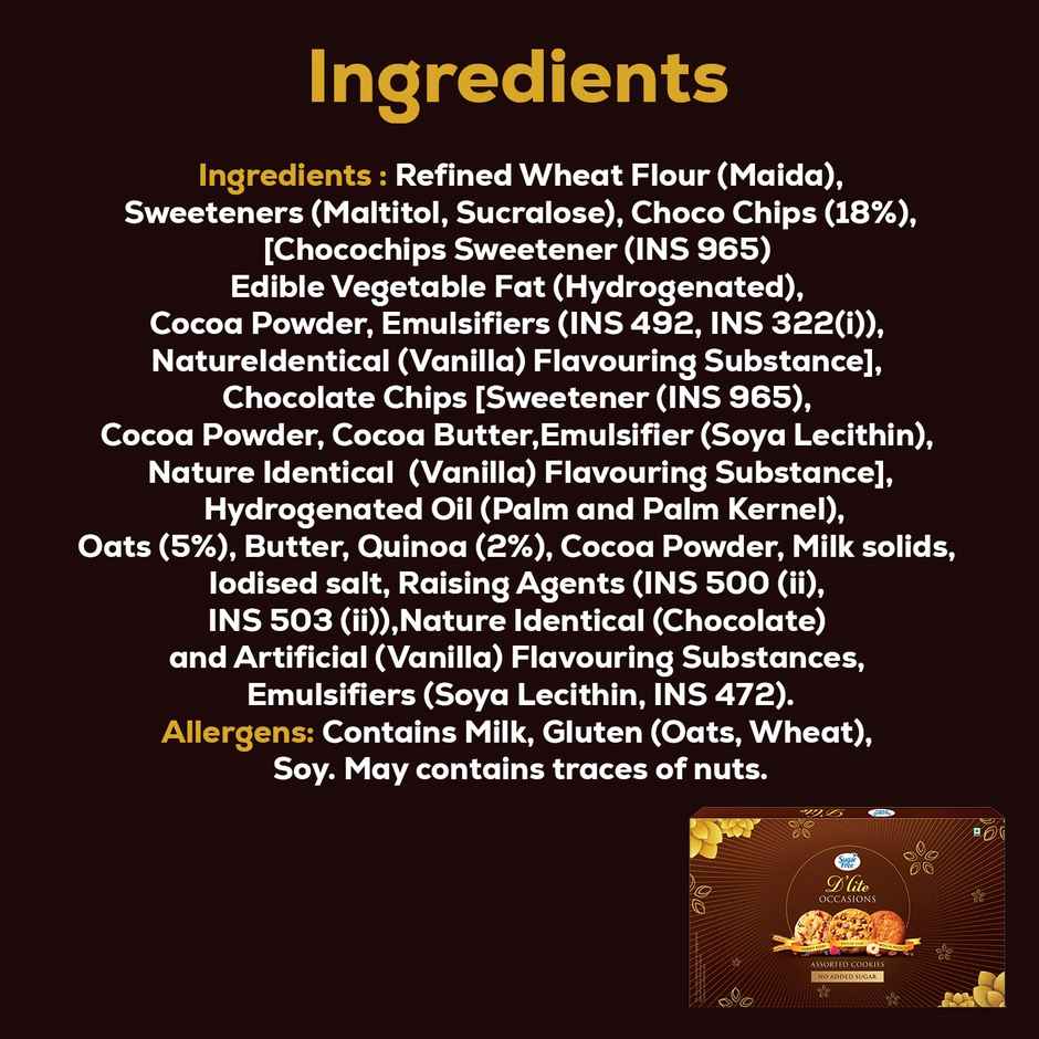 Sugar Free D'Lite Assorted Cookies Combo