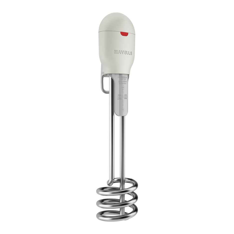 Havells Zeta 1500 watt Immersion Heater | ISI Mark Heavy Duty 3 Pin Moulded Plug | Grey