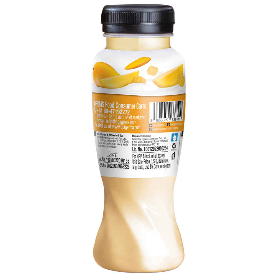 Epigamia Greek Yogurt Mango Flavoured Smoothie