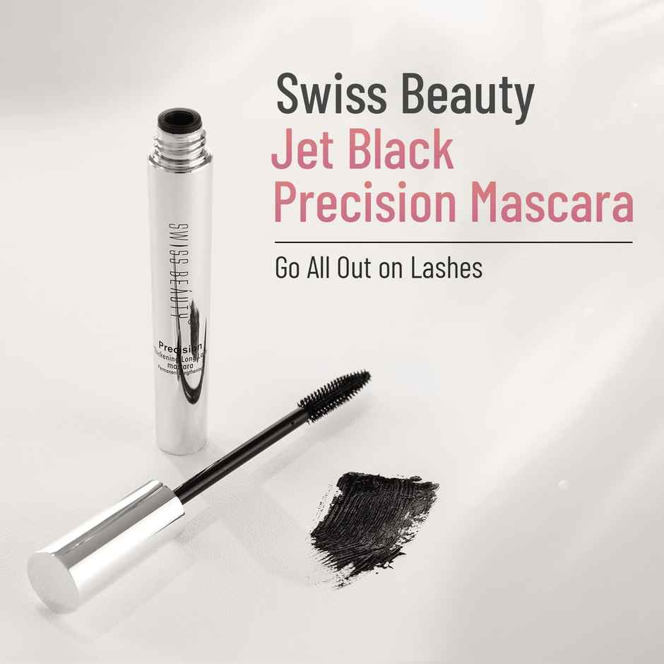 Swiss Beauty Precision Thickening Long Lash Mascara - Black