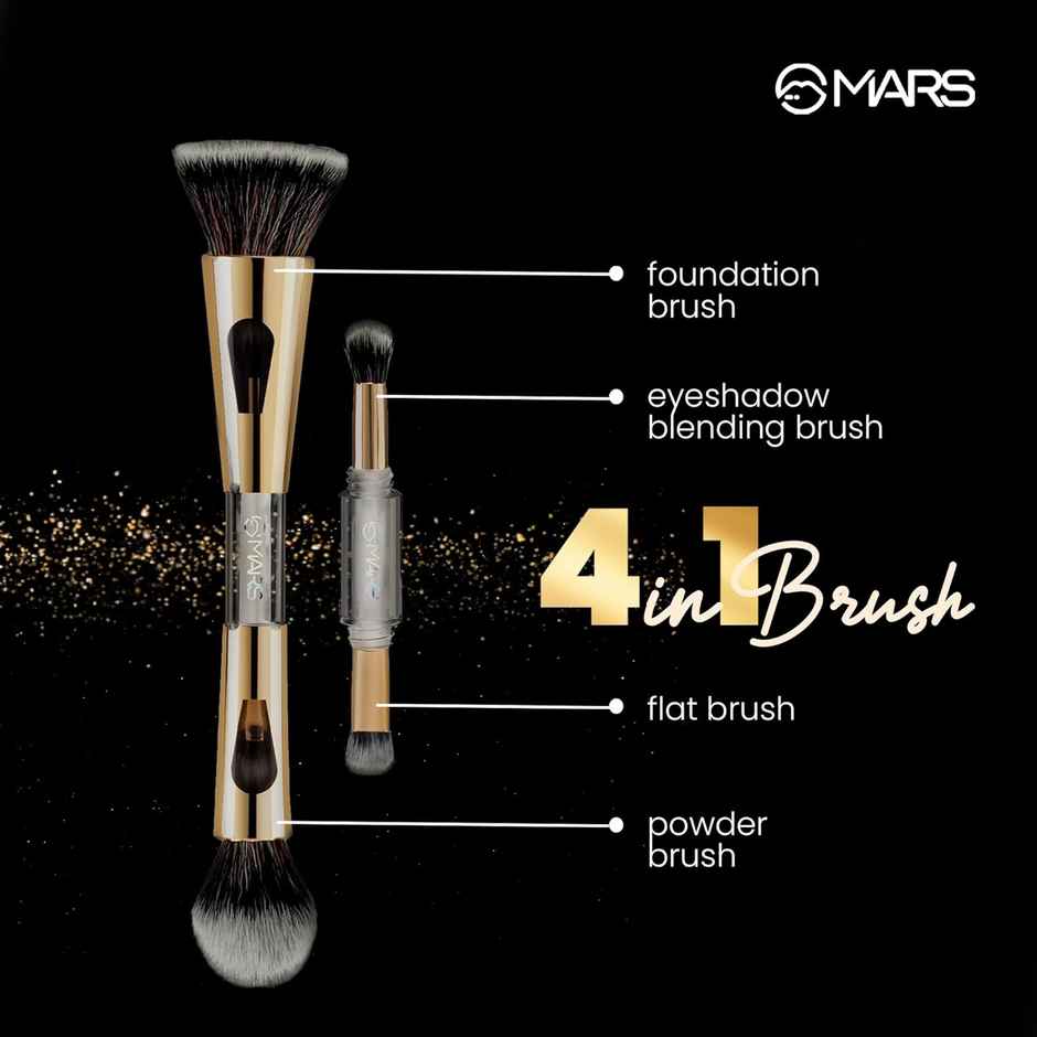 MARS Cosmetics 4 in 1 Travel Makeup Brush