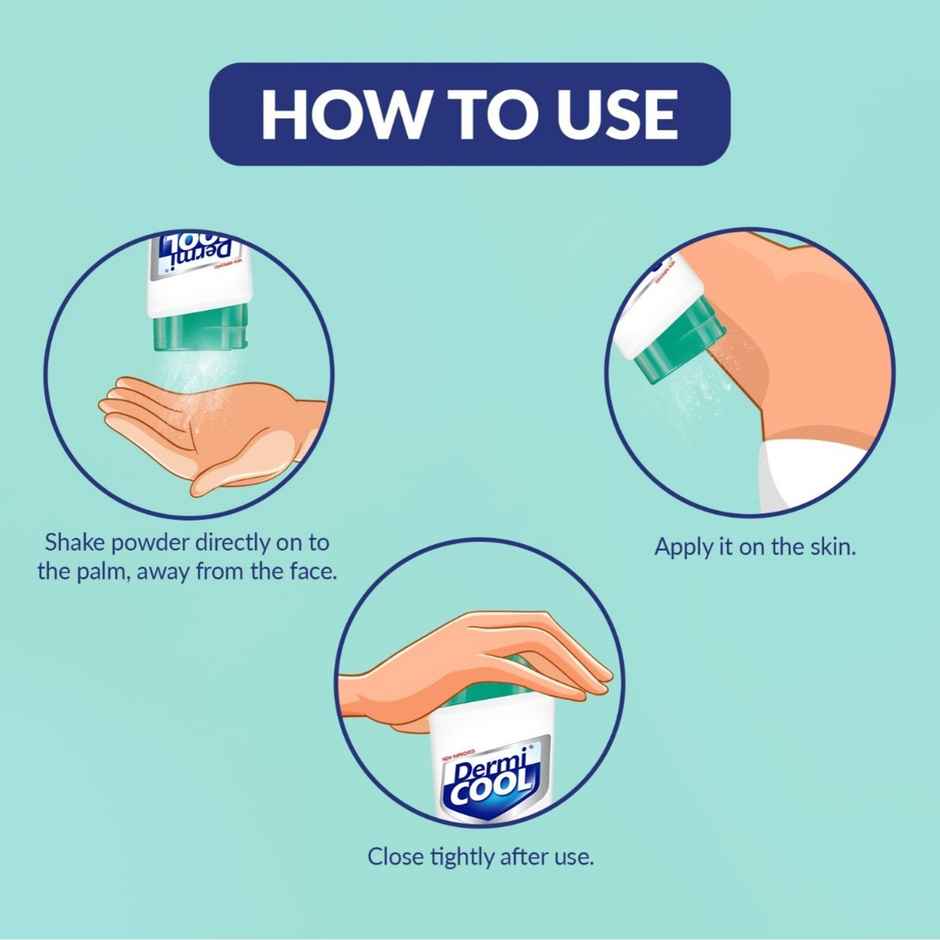 Dermicool Prickly Heat Powder Menthol Regular + Dermicool Free