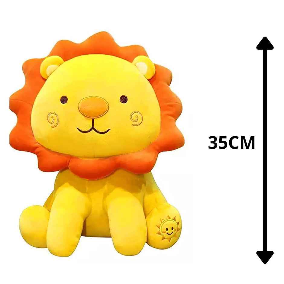 Dearjoy Sunflower Lion Soft Toy - Yellow, 32Cm