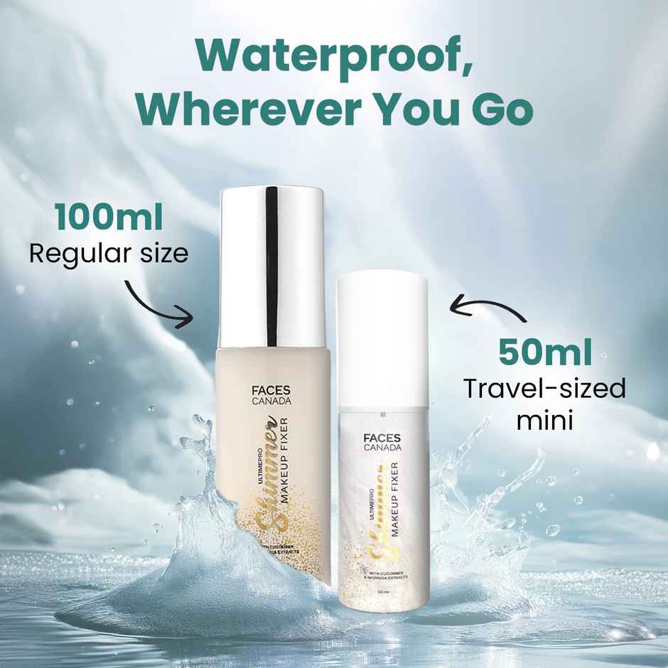 Faces Canada Ultime Pro Shimmer Makeup Fixer | Long Lasting Makeup Setting Spray