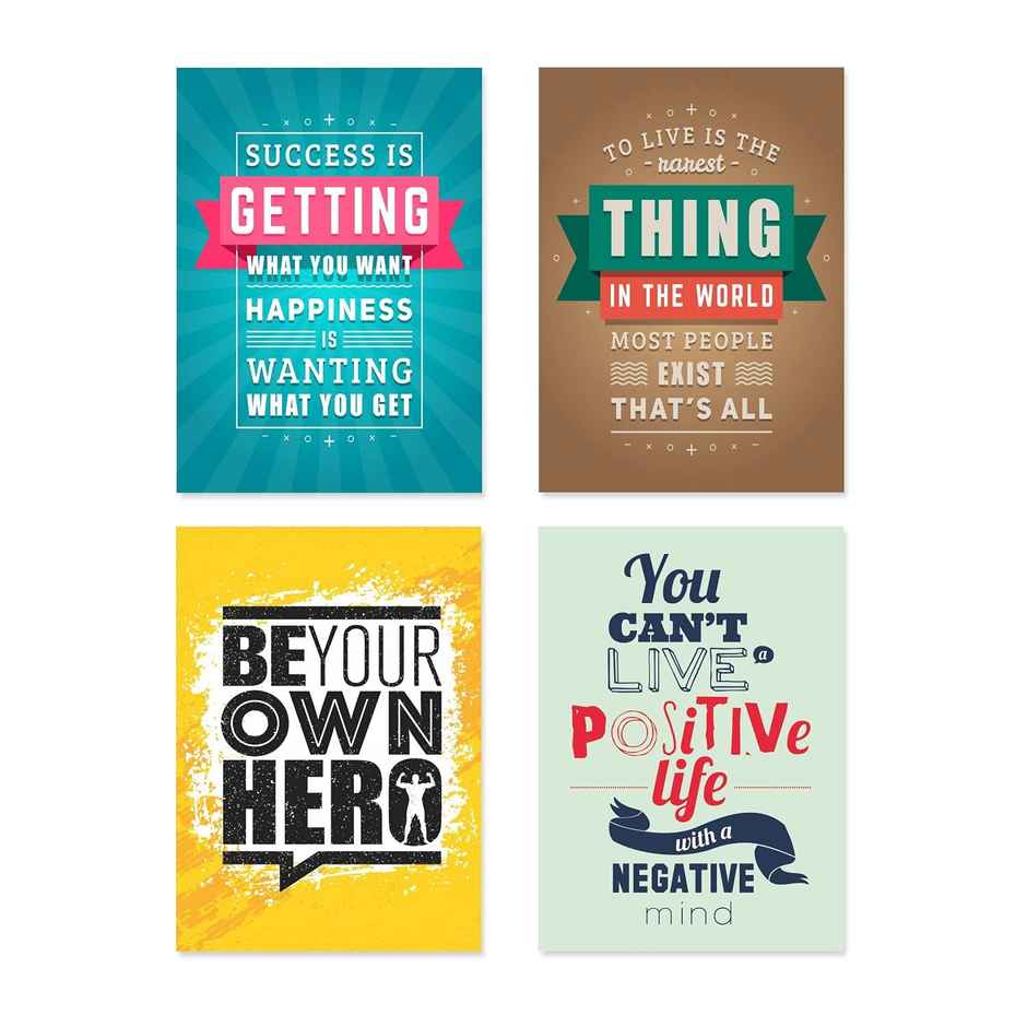 Paper Plane Design Wall Posters For Office Decor | Set of 10 | Size | 12 Inch x 18 Inch | D23