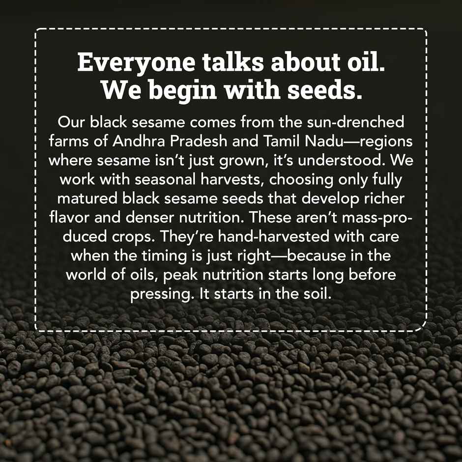 Anveshan Black Sesame (Til-Gingelly) Wood Cold Pressed Oil