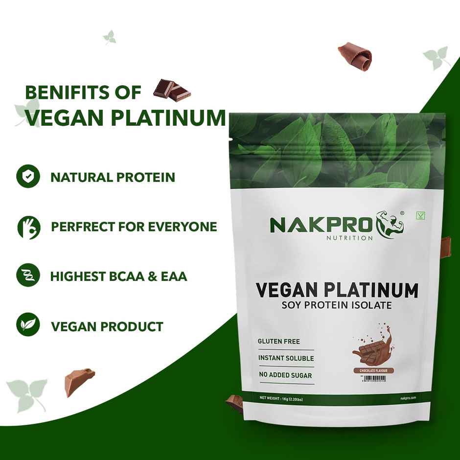 Nakpro Complete Soy Protein Isolate Chocolate - 25.3G Protein 4.6G Bcaa