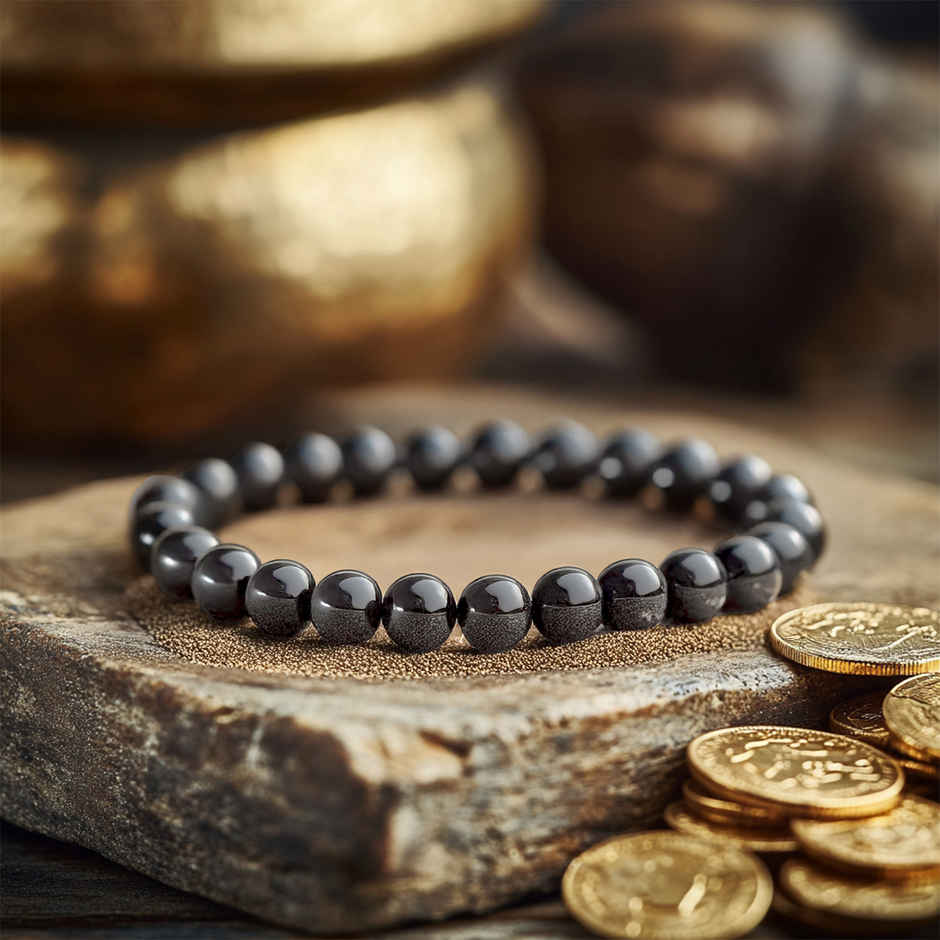 Astrotalk Dhan Sampatti Bracelet - Original Silver Hematite