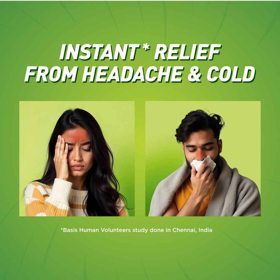 Zandu Roll-On Tension Gone, Instant Relief from Headache & Cold